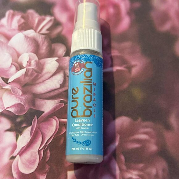 Brand New Pure Brazilian Miracle Leave-In Conditioner with Keratin Size 1 oz - Picture 2 of 3
